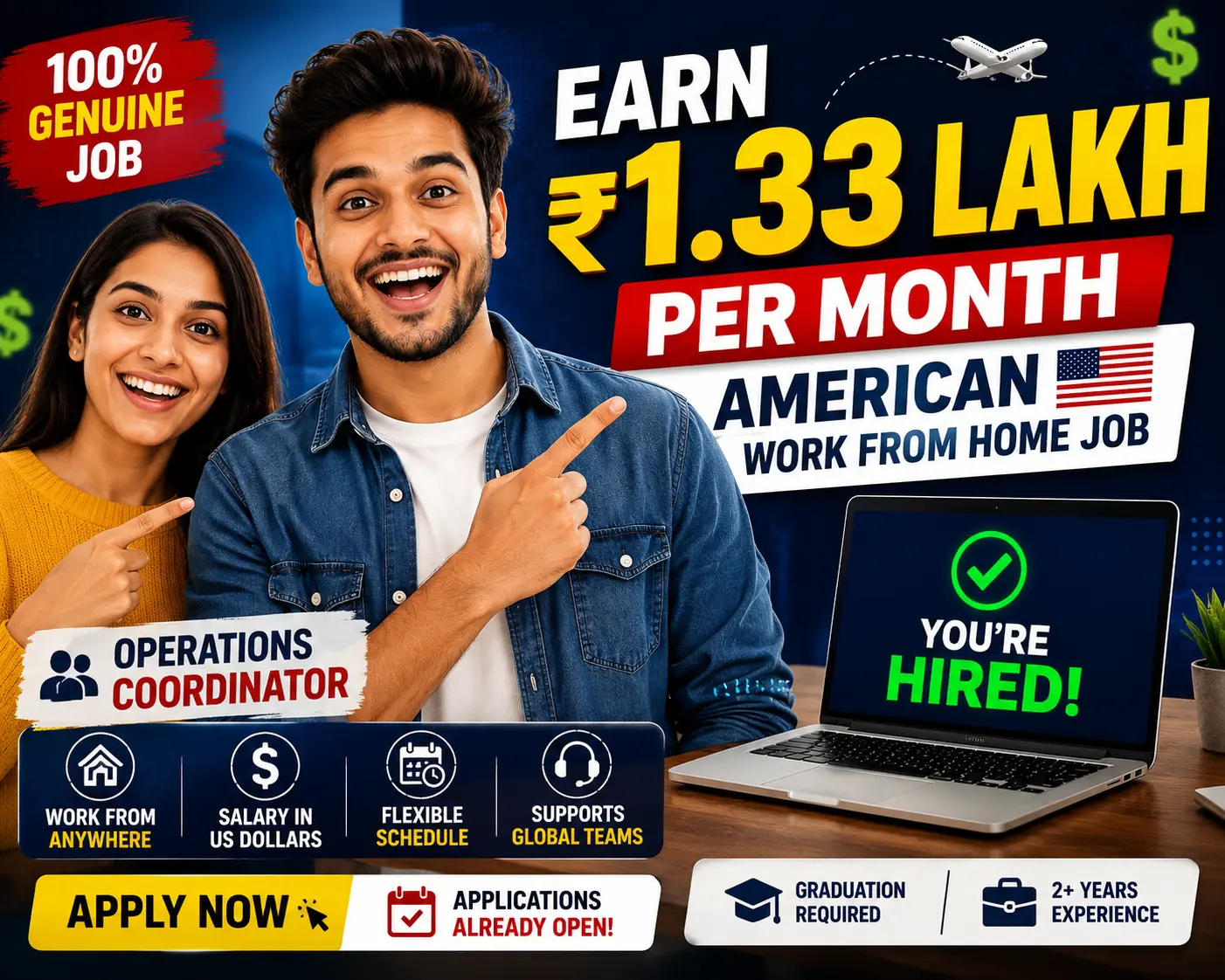 Airbase Work From Home Jobs 2026: Earn Up to ₹1.33 Lakh Per Month Working Remotely
