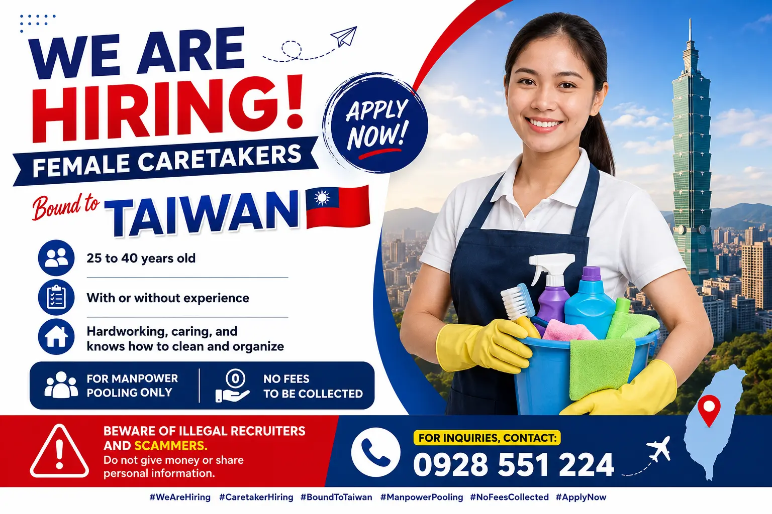Female Caretaker Jobs in Taiwan 2026 – Apply for Upcoming Opportunities (No Placement Fees)