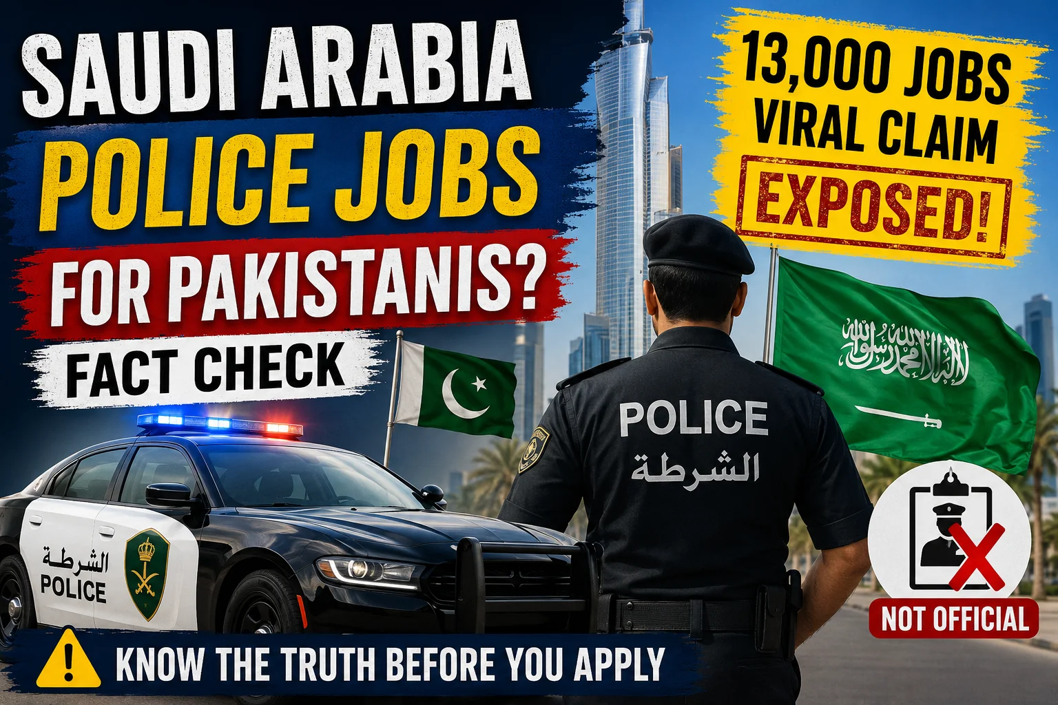 Saudi Arabia Police Jobs for Pakistanis 2026? Fact Check on the Viral Recruitment Rumor