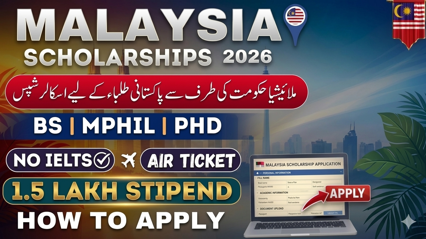 Malaysia International Scholarship 2026  BS, MS PhD Guide for Pakistani Students