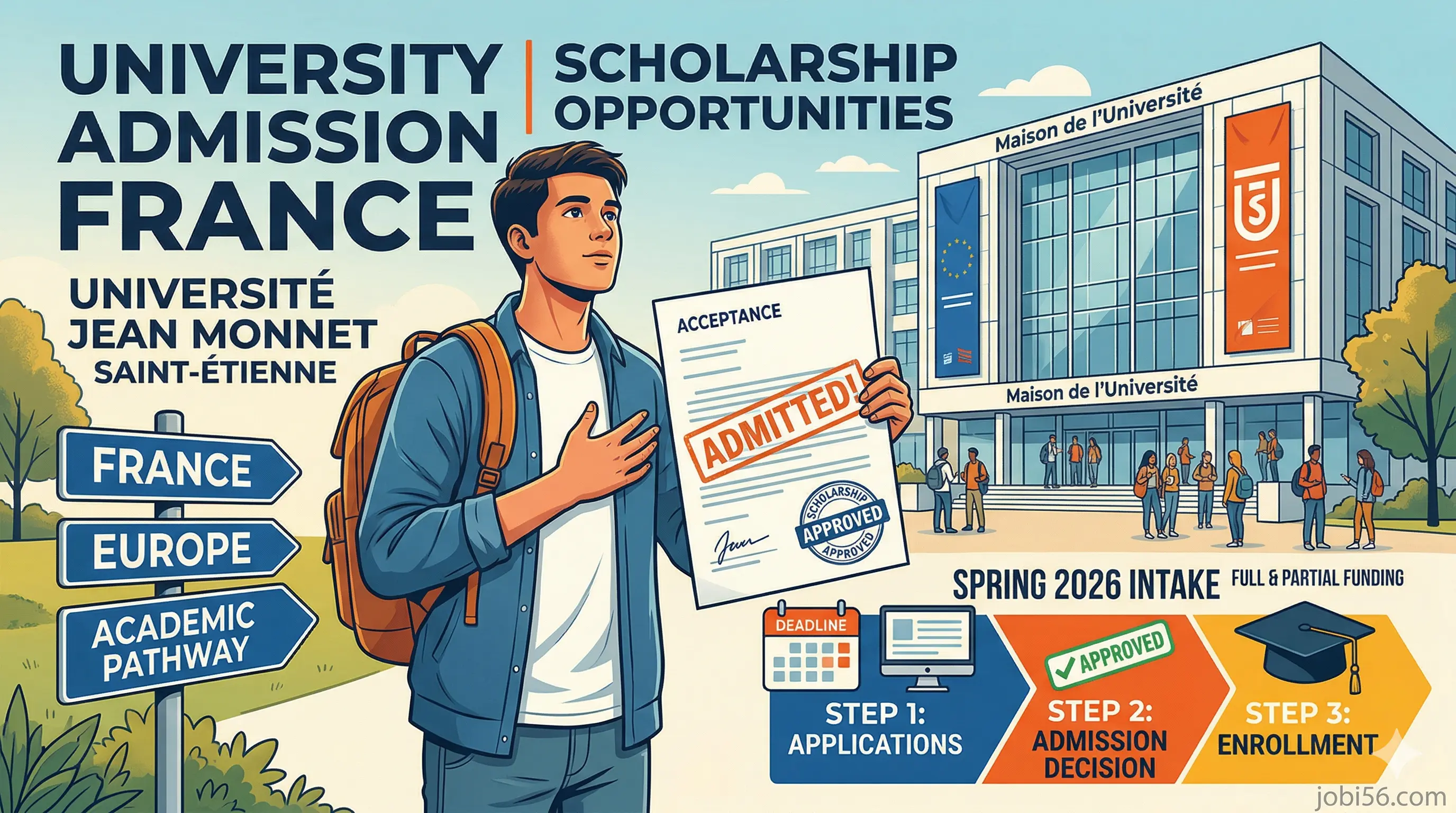 Master’s Admissions at Université Jean Monnet (UJM), France