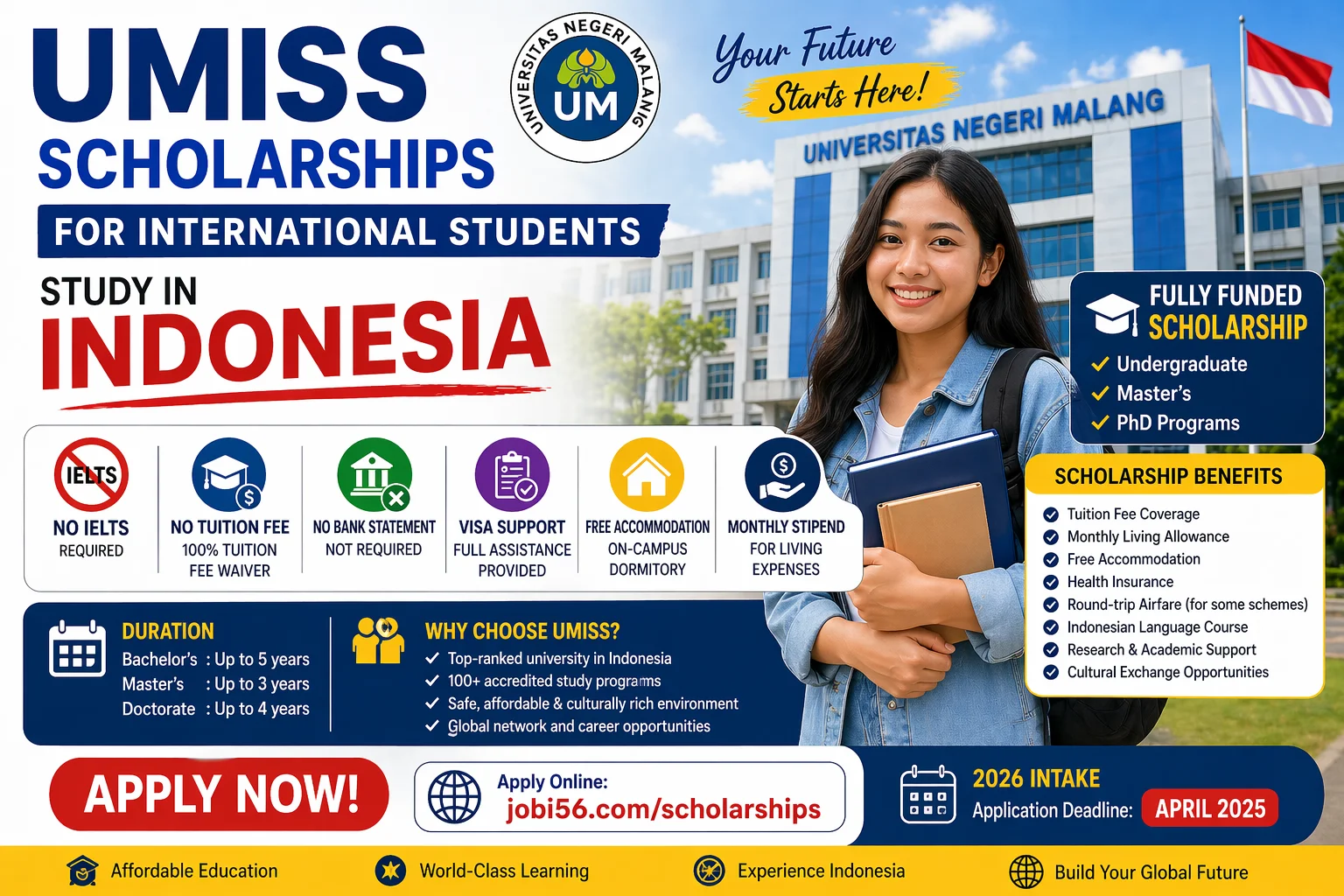 UMISS Scholarships for International Students in Indonesia (2026 Complete Guide)