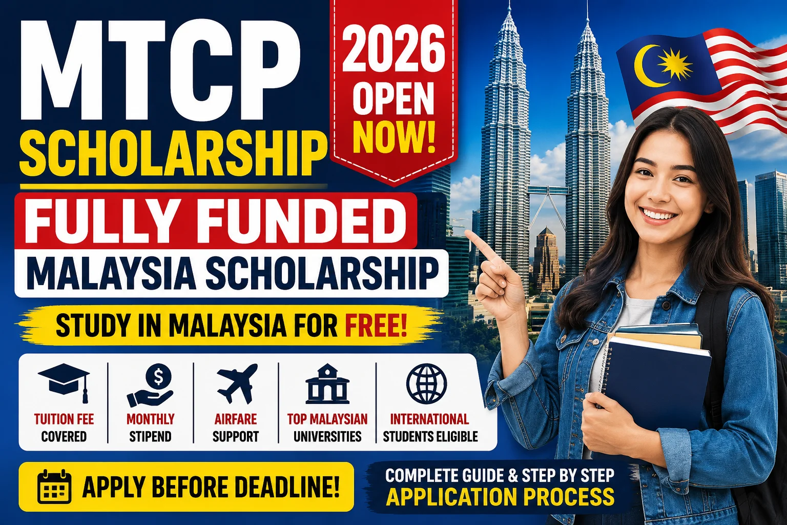 MTCP Scholarship 2026 in Malaysia | Fully Funded Malaysian Government Scholarship | Apply Step by Step