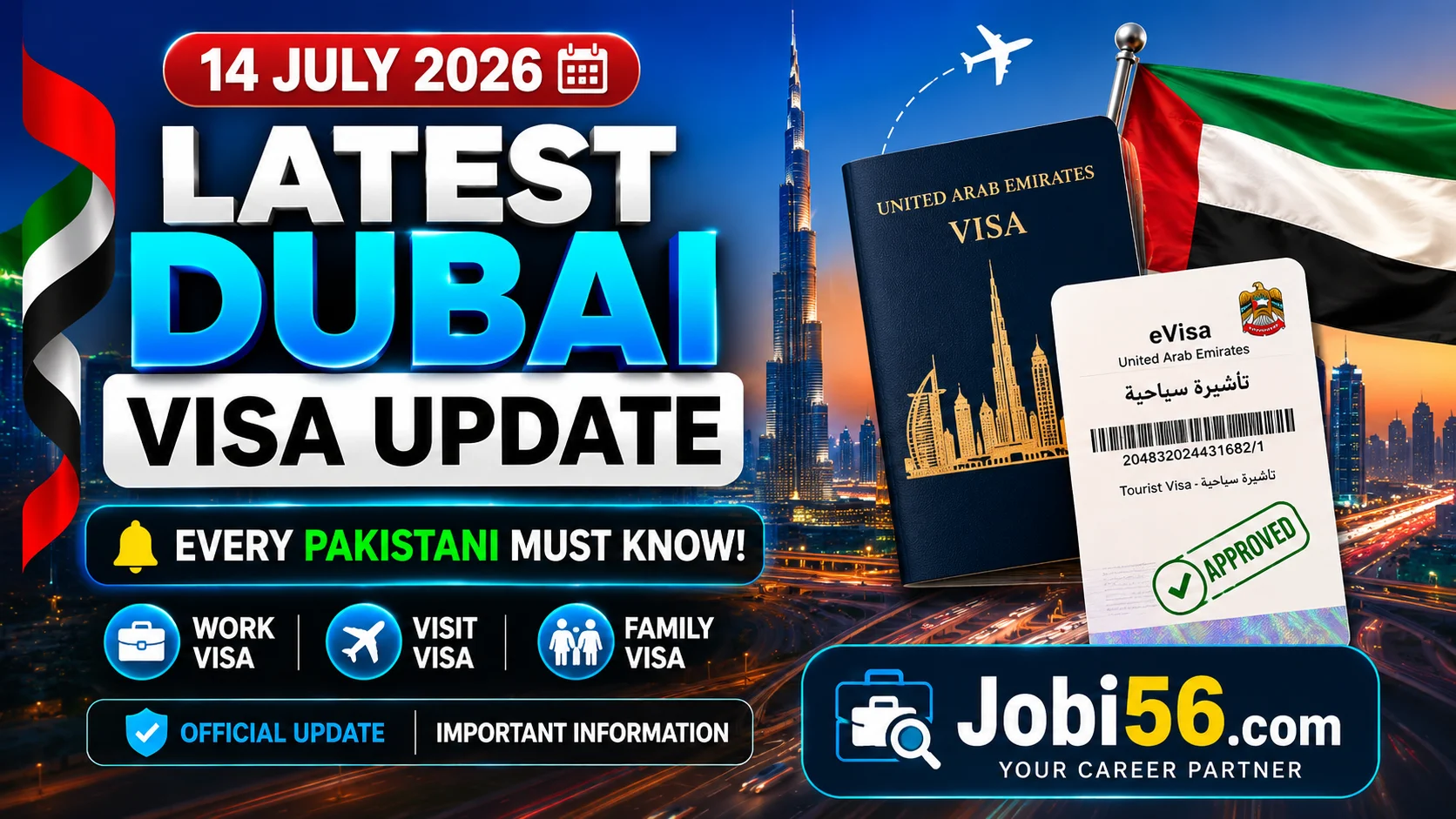 UAE Visit Visa Update 2026: Latest Dubai Visa Rules for Job Seekers